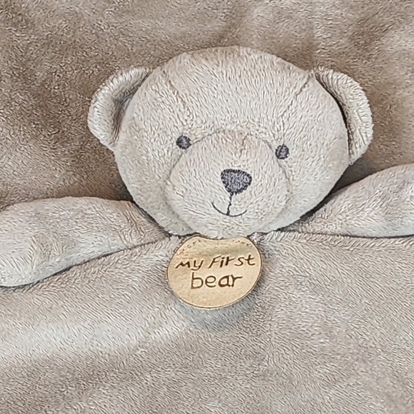 Carter's My First Bear Security Blanket Rattle Lovey - Picture 5 of 7